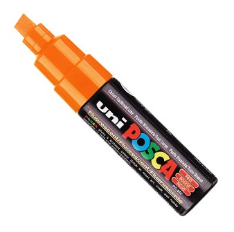 FEUTRE FLUO TETE LARGE ORANGE FEUTRE FLUO TETE LARGE ORANGE
